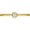 Gold Filled Stacking 2mm White Cubic Zirconia Ring Small