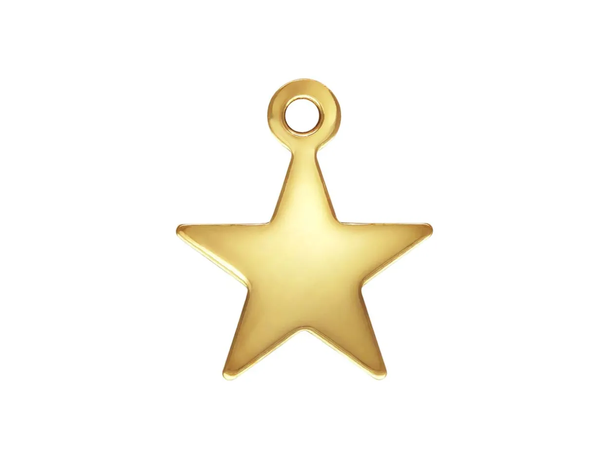 Gold Filled Star Charm 8mm