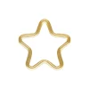 Gold Filled Star Closed Rings 10mm Pack of 5