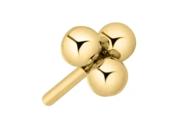 Gold Filled Trinity Ball Labret Stud Earrings