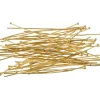 Gold Plated Ball Head Pins 50mm Pack of 50