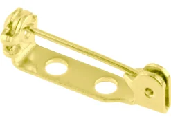 Gold Plated Brooch Pins 2 Hole 20mm Pack of 6