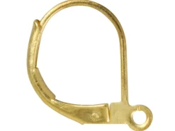 Gold Plated Continental Ear Wire Pack of 10