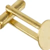 Gold Plated Cufflink With 11mm Flat Pad Pack of 6
