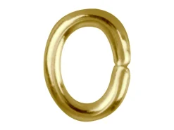 Gold Plated Jump Ring Oval 6mm Pack of 100