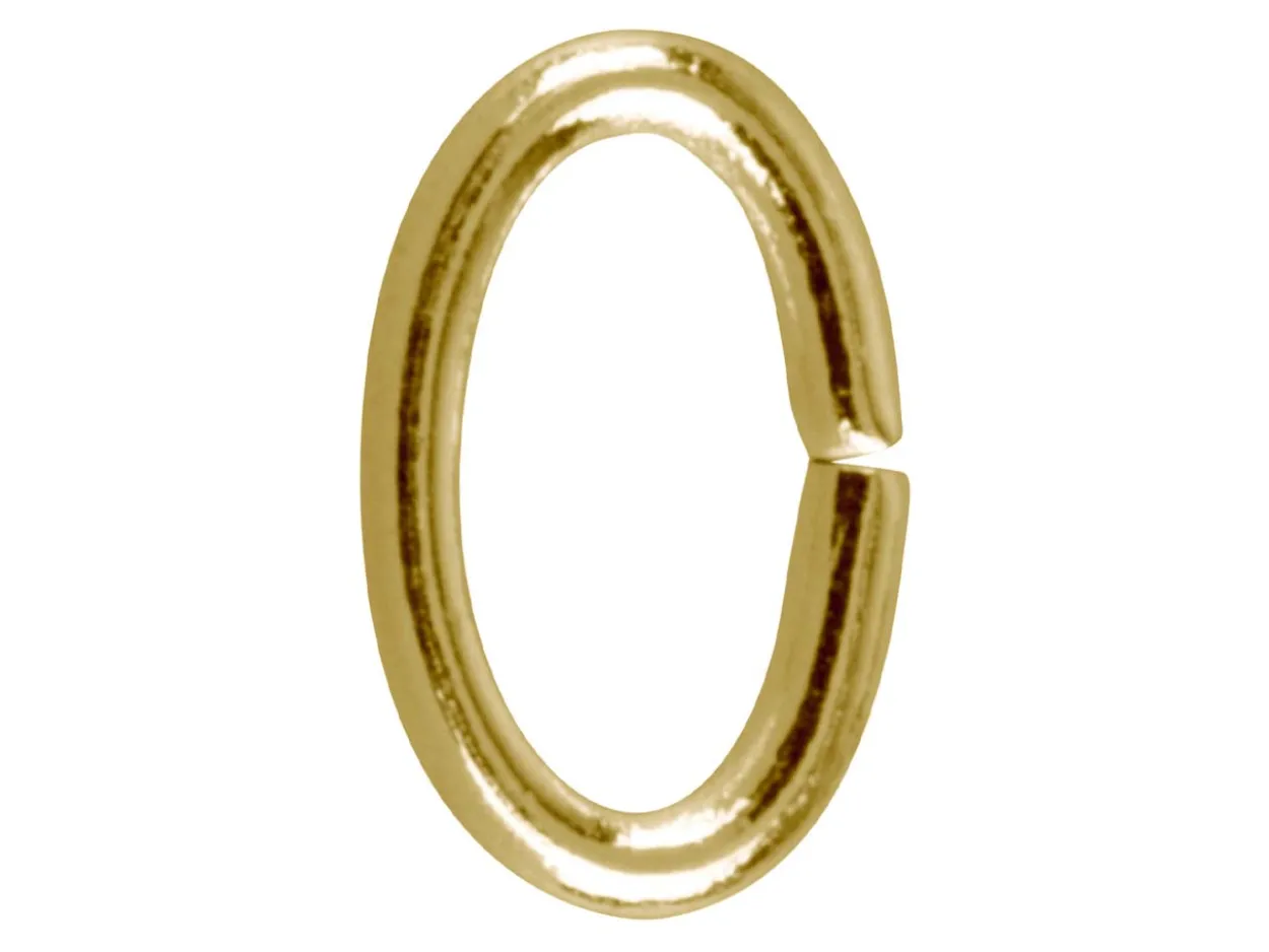 Gold Plated Jump Ring Oval 9.4mm Pack of 100