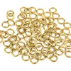 Gold Plated Jump Ring Round 5.00mm Pack of 100 Gauge 0.95mm