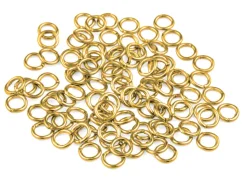 Gold Plated Jump Ring Round 7mm Pack of 100