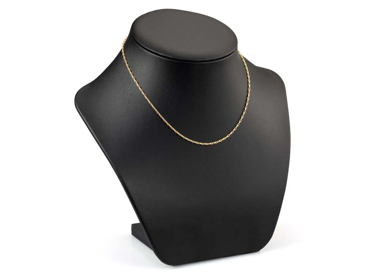 Gold Plated 1.8mm Barleycorn Chain 16"/40cm Unhallmarked