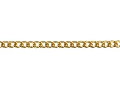 Gold Plated 2.8mm Curb Chain Loose 1 Metre Length Unhallmarked