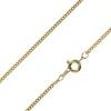 Gold Plated 1.8mm Filed Curb Chain 18"/45cm Unhallmarked