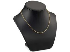 Gold Plated 2.3mm Oval Trace Chain 18