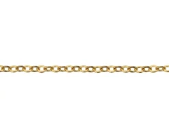 Gold Plated 1.6mm Oval Trace Chain 24