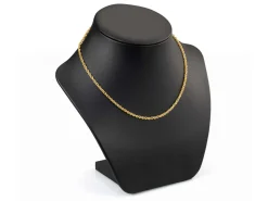 Gold Plated 1.8mm Prince Of Wales Rope Chain 18