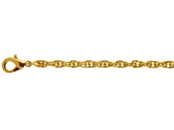 Gold Plated 2.8mm Prince Of Wales Rope Chain 18"/45cm Unhallmarked