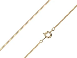 Gold Plated 1.2mm Round Curb Chain 16"/40cm Unhallmarked