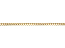 Gold Plated 1.2mm Round Curb Chain 16