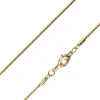 Gold Plated 1.1mm Round Snake Chain 18"/45cm Unhallmarked