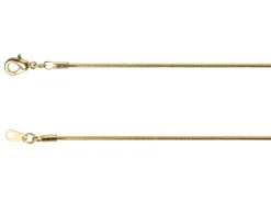 Gold Plated 1.1mm Round Snake Chain 16"/40cm Unhallmarked