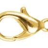 Gold Plated Oval Lobster Trigger Clasp Catch 15mm Pack of 10