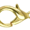 Gold Plated Oval Lobster Trigger Clasp Catch 19mm Pack of 10