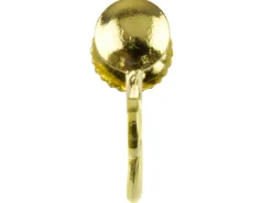 Gold Plated Plain Ear Screw With Ring Pack of 10