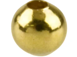 Gold Plated Plain Round 2.5mm 2 Hole Beads Pack of 50