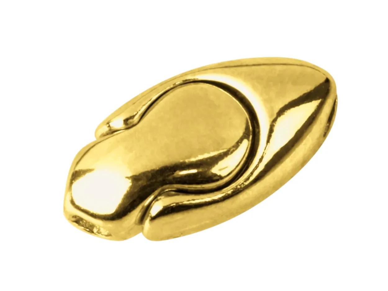 Gold Plated Sterling Silver Magnetic Clasp Oval 10x5mm