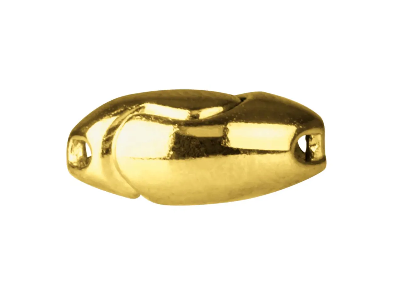 Gold Plated Sterling Silver Magnetic Clasp Oval 10x5mm