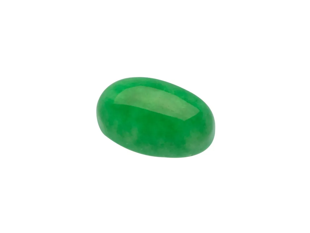 Green Agate, Oval Cabochon 8x6mm