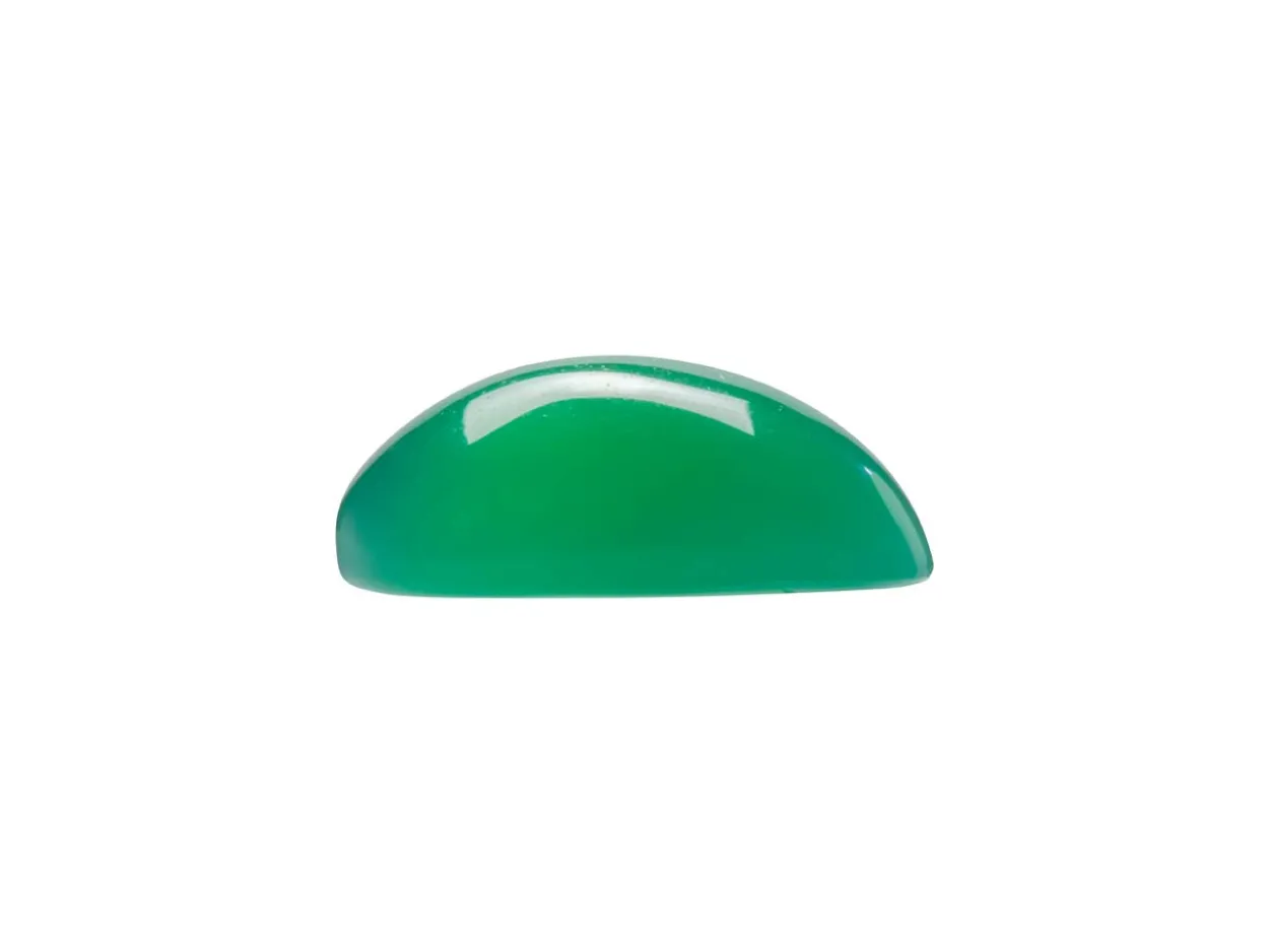 Green Agate, Oval Cabochon 10x8mm