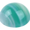 Green Stripe Agate Round Cabochon 8mm