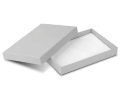 Grey Card Soft Touch Necklace Box