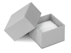 Grey Card Soft Touch Ring Box