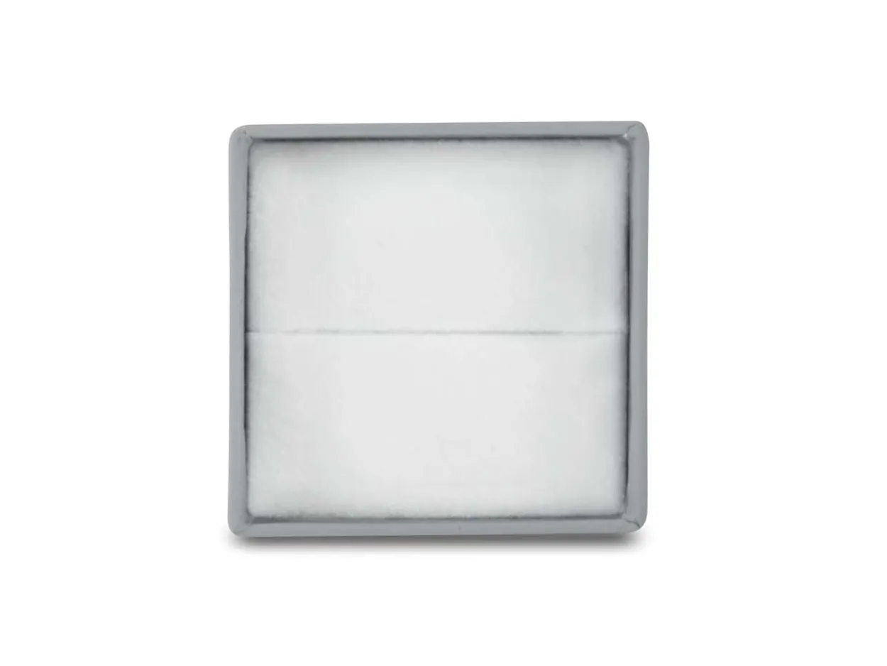 Grey Card Soft Touch Ring Box