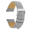 Grey Genuine Calf Leather Watch Strap, 18mm