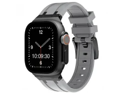 Grey Silicone Strap For Apple Watch, Compatible With 42/44/45/49mm Models