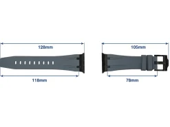Grey Silicone Strap For Apple Watch, Compatible With 38/40/41mm Models
