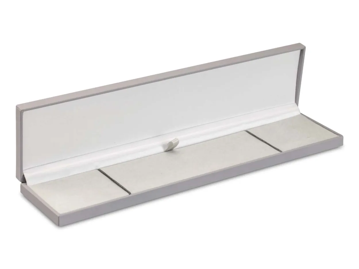 Grey Soft Touch Postal Bracelet Box