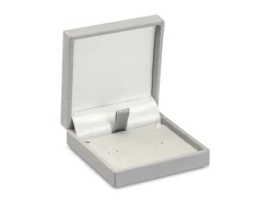 Grey Soft Touch Postal Earring Box