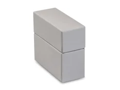 Grey Soft Touch Postal Ring Box