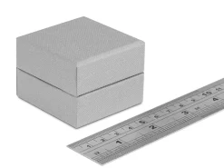 Grey Textured Eco Earring Box