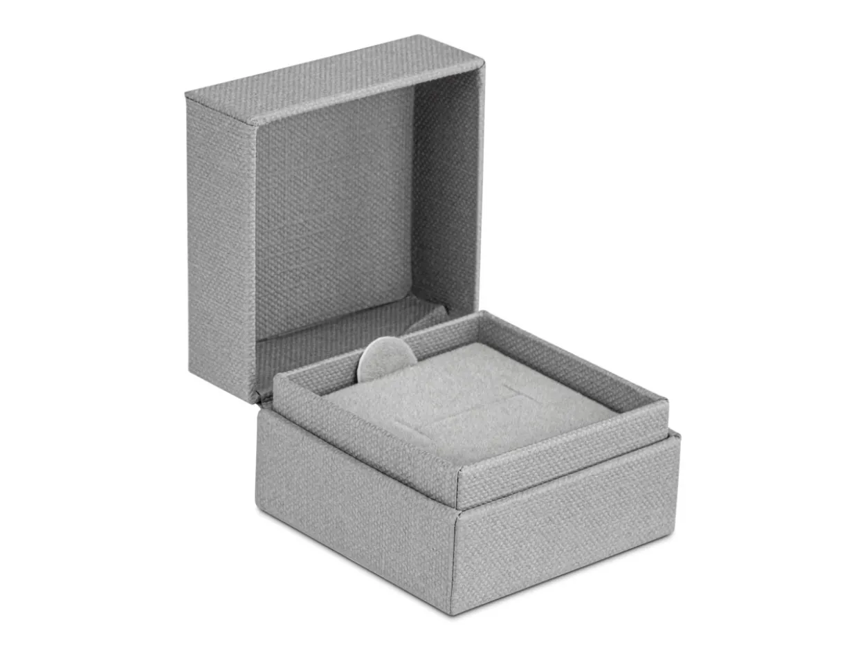 Grey Textured Eco Ring Box