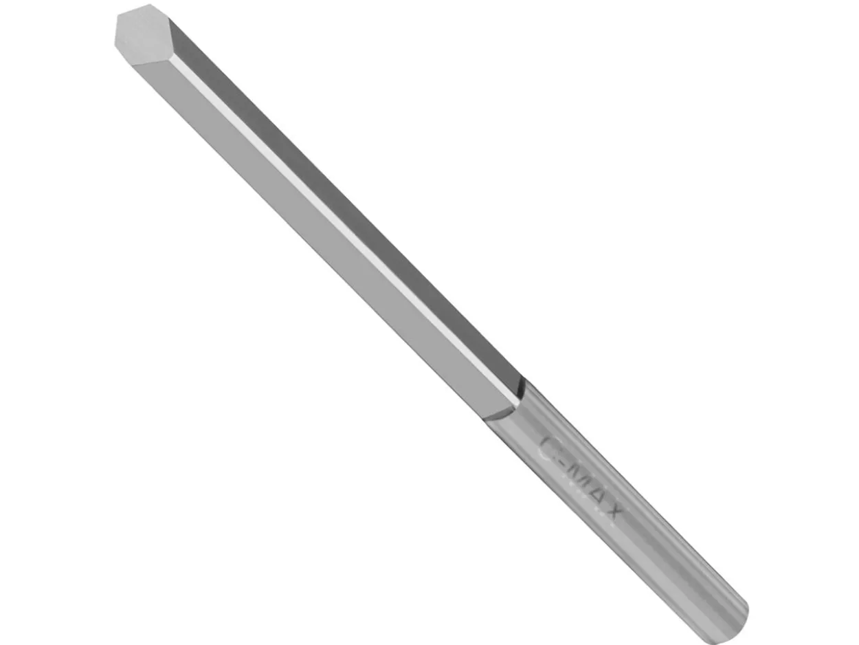 GRS® C-Max Carbide V-point Graver 120 Degree Tool Point