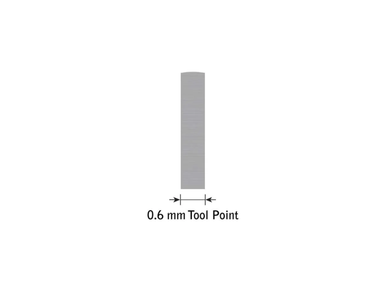 GRS® GlenSteel HSS Parallel Flat Graver 0.6mm Tool Point Width