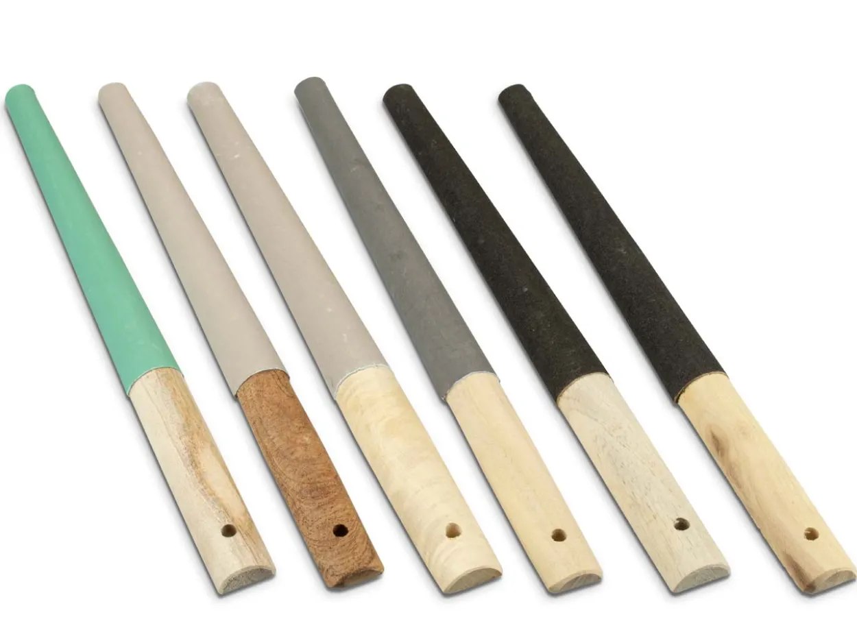 Half Round Emery Stick Set, 152mm X 234mm, 6/0, 4/0, 3/0, 2/0, 1 And 2 Grit