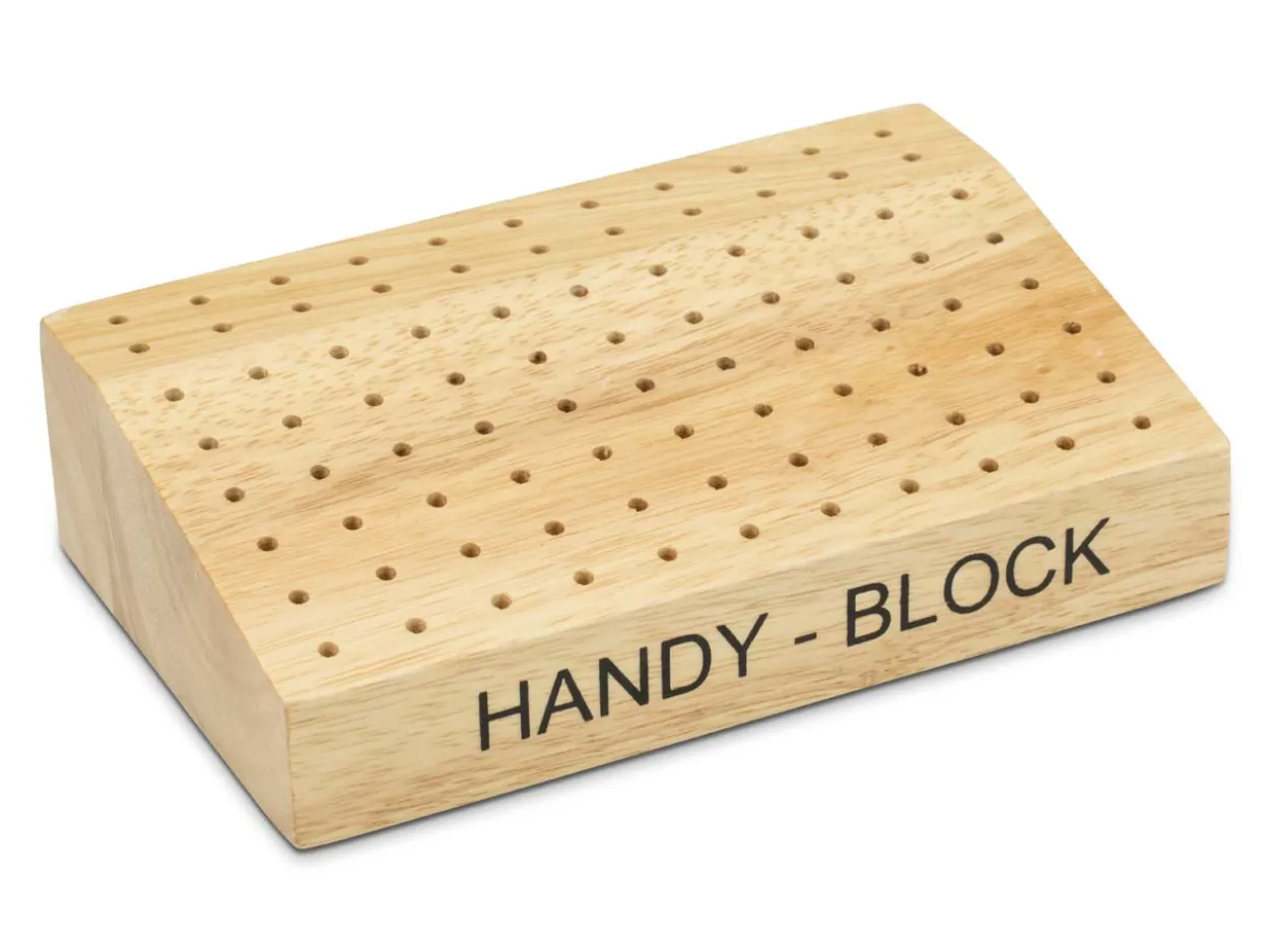 Hardwood Angled Burr Holder, 88 Holes