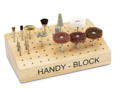 Hardwood Angled Burr Holder, 88 Holes