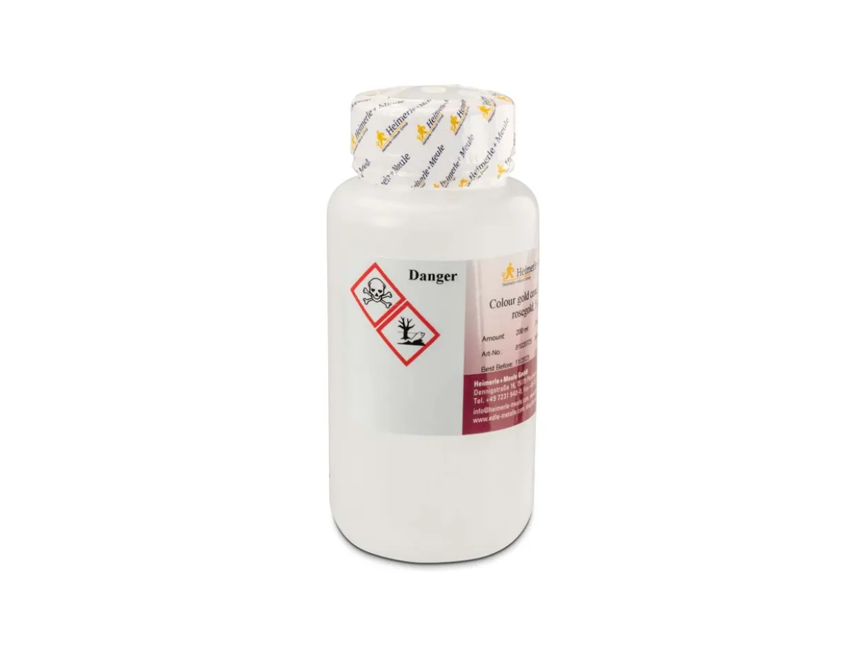 Heimerle + Meule Gold Plating Concentrate Fg 300 Rt Flash , Rose, 1g Au/200ml, 200ml, Un1935