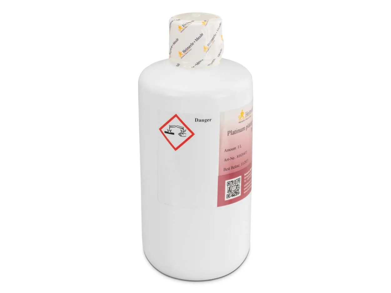 Heimerle + Meule Platinum Plating Bath Platinum 10, 2g Pt/l, 1l, UN3264